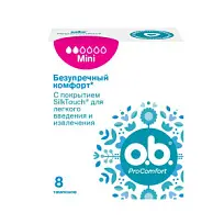 Купить: o.b. ProComfort 8 шт тампоны мини