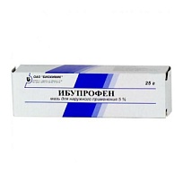 Купить: Ибупрофен 5% 25 г мазь для наружного применения