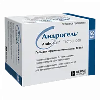 Купить: Андрогель 1% 5 г 30 шт гель для наружного применения