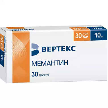Купить Мемантин 10 мг 30 шт таблетки покрытые пленочной оболочкой