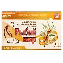 Купить: Реалкапс Рыбий жир с маслом облепихи 100 шт капсулы