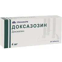 Купить: Доксазозин 4 мг 30 шт таблетки 