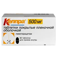 Купить: Кеппра 500 мг 60 шт таблетки покрытые пленочной оболочкой