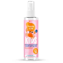Купить: Happy Sun SPF50+ 190 мл спрей солнцезащитный для детей