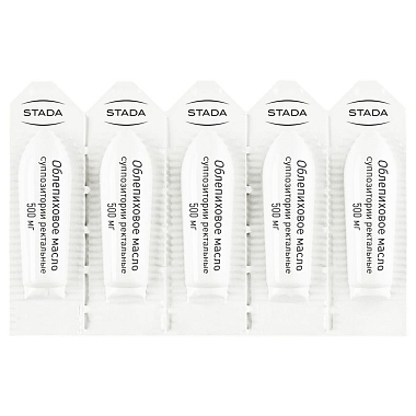 Купить Облепиховое масло 500 мг 10 шт суппозитории ректальные