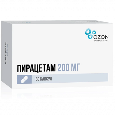 Купить Пирацетам 200 мг 60 шт капсулы