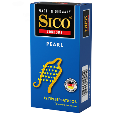 Купить Sico Pearl 12 шт презервативы с точечным рефлением