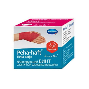 Купить Peha-Haft 4 м х 4 см бинт эластичный когезивный без латекса красный