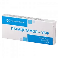 Купить: Парацетамол-УБФ 500 мг 20 шт таблетки