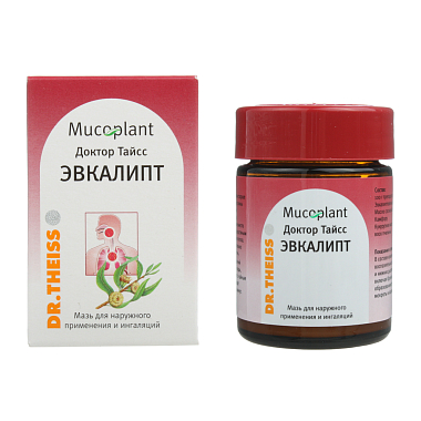 Купить Доктор Тайсс Эвкалипт 50 г мазь для наружного применения и ингаляций