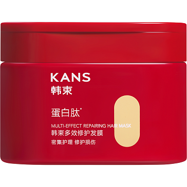 Купить Kans 220 г маска для волос с пептидами маслами ши и макадамии для ломких поврежденных волос