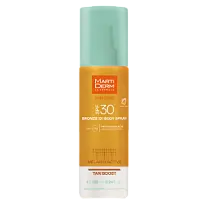 Купить: MartiDerm Sun Care Bronze SPF 30 155 мл спрей для тела солнцезащитный двухфазный