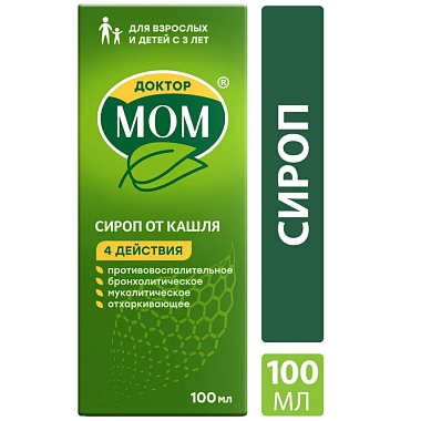 Купить Доктор Мом 100 мл сироп