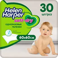 Купить: Helen Harper Soft&Dryр 60 см х 60 см 30 шт пеленки для детей