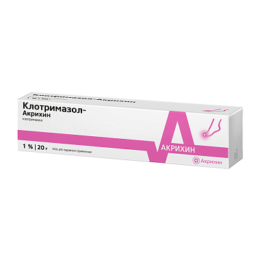 Купить Клотримазол-Акрихин 1% 20 г мазь для наружного применения