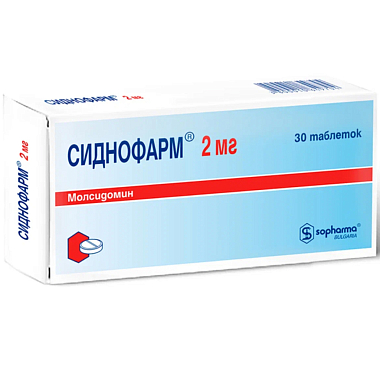 Купить Сиднофарм 2 мг 30 шт таблетки