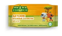 Купить: Ми-Ми-Мишки 60 шт салфетки влажные для детей