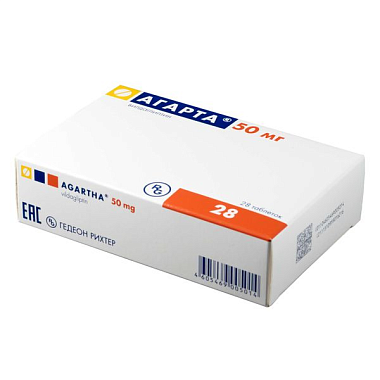 Купить Агарта 50 мг 28 шт таблетки