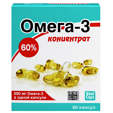 Купить Омега 3 1,0 концентрат 60% 80 шт капсулы