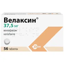 Купить: Велаксин 37,5 мг 56 шт таблетки