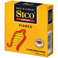 Купить: Sico Ribbed 3 шт презервативы ребристые