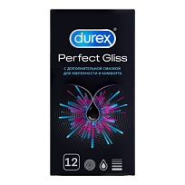 Купить: Durex Perfect Gliss 12 шт презервативы из натурального латекса