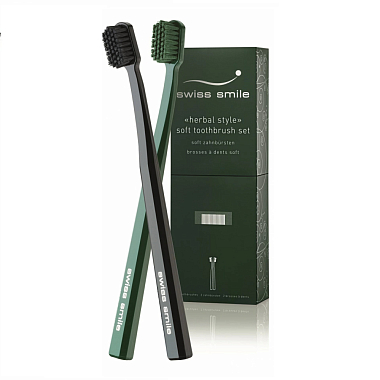 Купить Swiss Smile Herbal Bliss набор зубных щеток мягких