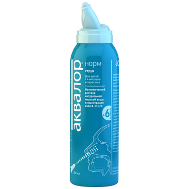 Купить Аквалор Норм 150 мл спрей для промывания носа