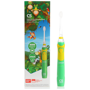 Купить CS Medica Junior CS-562 щетка зубная электрическая зеленая