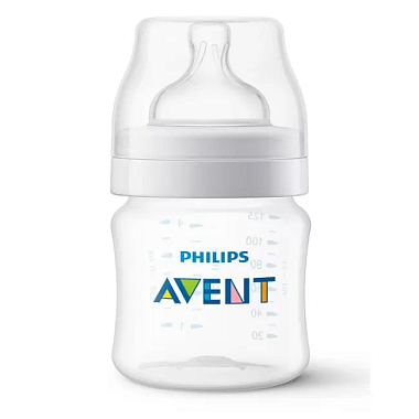 Купить Philips Avent Anti-colic SCF810/27 125 мл 2 шт бутылочка для кормления детская с клапаном Air-Free 0 мес+