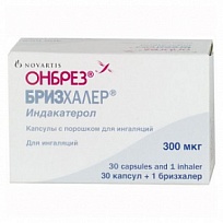 Купить: Онбрез Бризхалер 300 мкг 30 шт капсулы с порошком для ингаляций с устройством для ингаляций