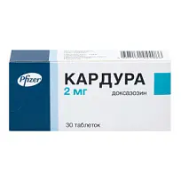 Купить: Кардура 2 мг 30 шт таблетки