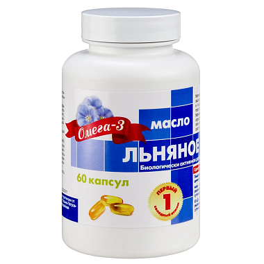 Купить Масло Льняное 60 шт капсулы