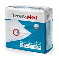 Купить: TerezaMed Basic 60смх90см 30 шт пеленки одноразовые впитывающие