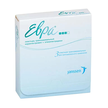 Купить Евра 203 мкг + 39,9 мкг/24 ч 3 шт пластырь трансдермальный