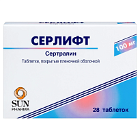 Купить: Серлифт 100 мг 28 шт таблетки покрытые пленочной оболочкой