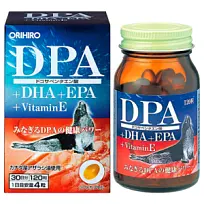 Купить: Orihiro DPA + DHA + EPA + Витамин Е Омега-3 120 шт капсулы