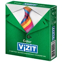 Купить: Vizit Color 3 шт презервативы цветные ароматизированные
