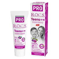 Купить: Rocs Pro Teens 74 г паста зубная для детей и подростков ягодная свежесть 8+