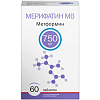 Купить Мерифатин МВ 750 мг 60 шт таблетки с пролонгированным высвобождением