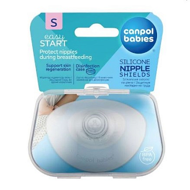 Купить Canpol babies 2 шт накладки защитные на сосок силиконовые размер S