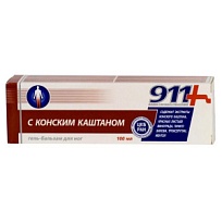 Купить: 911 Конский каштан 100 мл гель-бальзам для ног