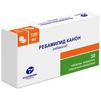 Купить: Ребамипид Канон 100 мг 30 шт таблетки покрытые пленочной