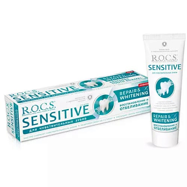 Купить Rocs Sensitive 94 г паста зубная восстановление и отбеливание