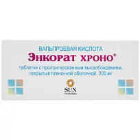Купить: Энкорат Хроно 300 мг 30 шт таблетки с пролонгированным высвобождением покрытые пленочной оболочкой