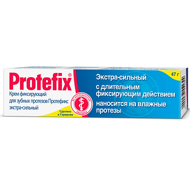 Купить Protefix 40 мл крем фиксирующий для зубных протезов экстра-сильный