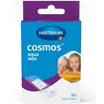 Купить: Paul Hartmann Cosmos Aqua 2,5 см х 7,2 см 12 шт пластырь нестерильный водостойкий прозрачный