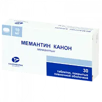 Купить: Мемантин-Канон 10 мг 30 шт таблетки покрытые пленочной оболочкой