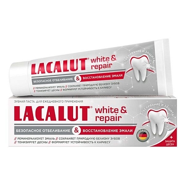 Купить Lacalut White & Repair 75 мл паста зубная