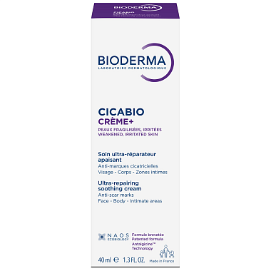 Купить Bioderma Cicabio Creme+ 40 мл крем восстанавливающий и успокаивающий